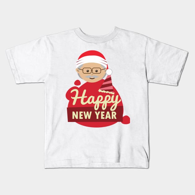 happy new year Kids T-Shirt by rayanammmar